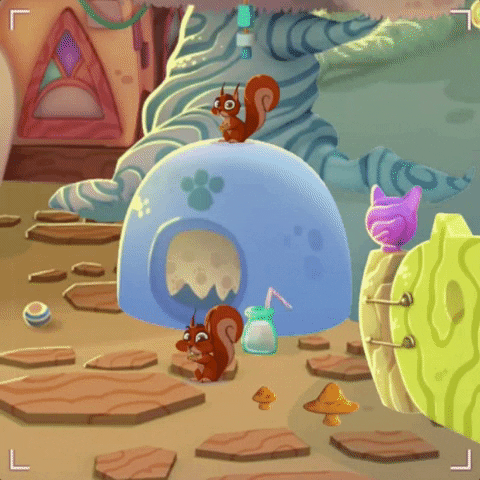 squirrel GIF by Bubble Witch
