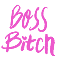 auds_ pink boss bitch boss bitch Sticker