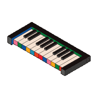 musicmidtown atlanta keyboard musicmidtown piedmont park Sticker