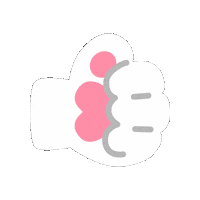 Cat Thumbs Up Sticker by Kitten Cup Studio