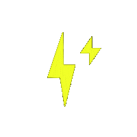 ZBDApp sparkle bitcoin lightning bolts lightning network Sticker
