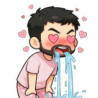 Heart Eyes Wow Sticker