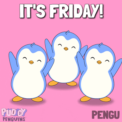 Its Friday Happy Dance GIF by Pudgy Penguins