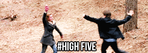 high five harry GIF