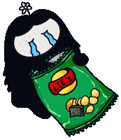 Cry Snack Sticker