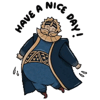 Have A Nice Day Musangking Sticker by Durian Sultan