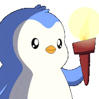 Fire Explore Sticker by Pudgy Penguins