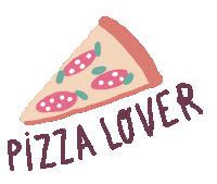 Pizza Love Sticker by Sara Maese