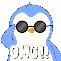 No Way Wow Sticker by Pudgy Penguins