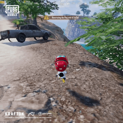 OFFICIALPUBGM happy mobile excited beach GIF