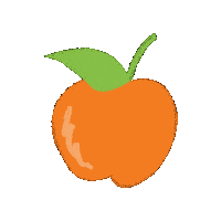 ObradorFlorida fruit naranja fruta mandarina Sticker