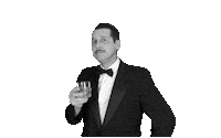 Black And White Party Sticker by DareDevil Improv Comedy