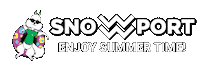 Snowport relax vacation mascot enjoy Sticker