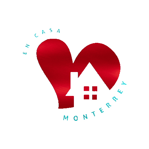 ENCASAMTY corazon casa rojo en Sticker