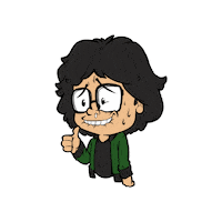 Scared Nervous Sticker
