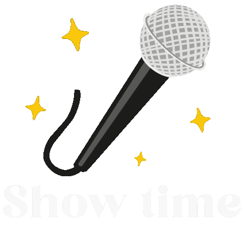 Show Time Mic Sticker