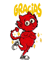 Thanks Gracias Sticker by Bebbaclothing