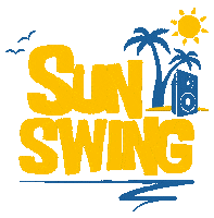 SunSwing party sun pool swing Sticker