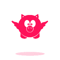 Pink Flying Sticker by FanFlex