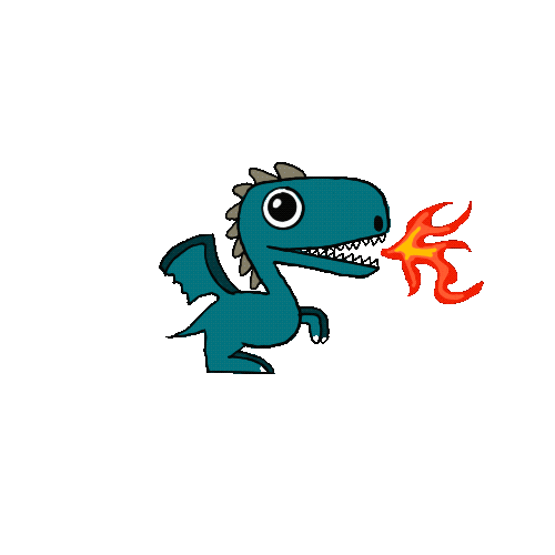 Fire Dragon Sticker