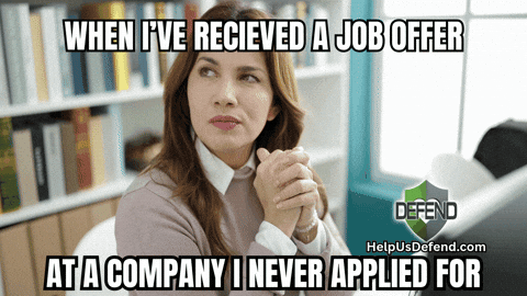 Job Scam GIF by DEFEND Nonprofit