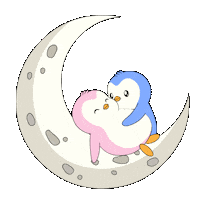 I Love You Kiss Sticker by Pudgy Penguins