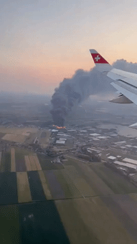 Dutch Officials Warn Residents to Stay Indoors as Large Industrial Fire Burns in Netherlands