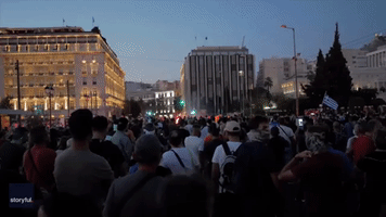 Thousands Protest Vaccine Mandate in Athens
