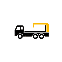 gfoellnerofficial truck crane lkw kran Sticker