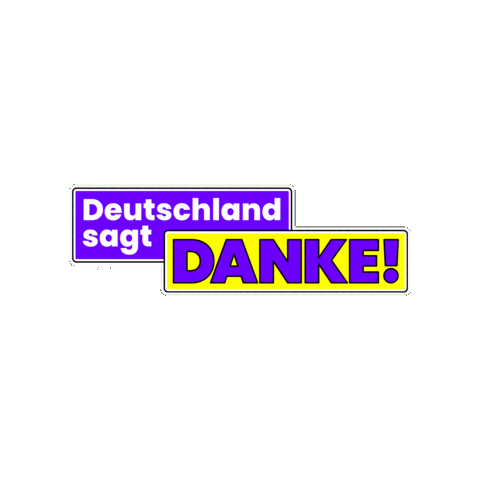 Danke Sticker by SFBerlin