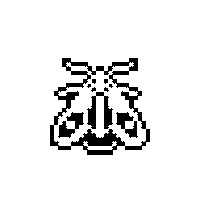Pixel Moth Sticker by transakcija