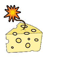 Cheese Pirate Sticker by Pirate's Booty