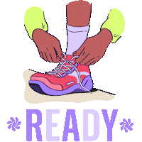 Ready To Go Running Sticker by Wellhub