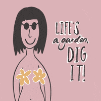the_creatives_nz happy illustration laugh flower GIF