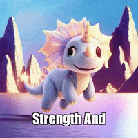 Wisdom Strength GIF by Divineasaur