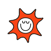Smiley Face Sun Sticker by Maeve Chocolate