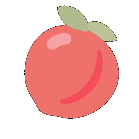 Fruit Peach Sticker