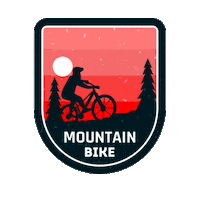 szczyrkowski bike trek mountain bike gory Sticker