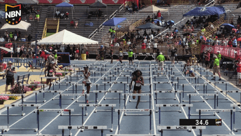 hurdles running GIF by RunnerSpace.com