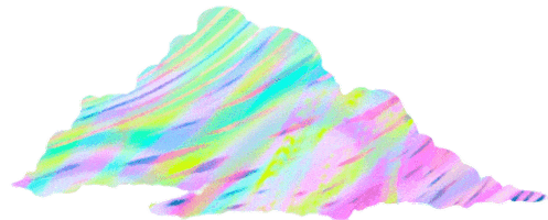 happy rainbow Sticker