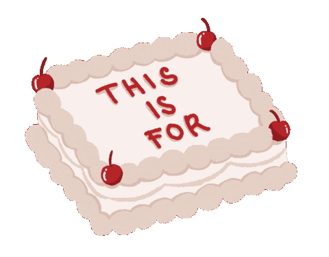 Cake This Is For Sticker