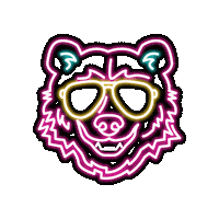 NeonBearBrewery beer bear neon brewery Sticker