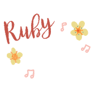 Rubyliz Sticker by Green + Bare