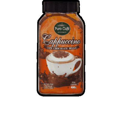 Purocafe giphygifmaker cappuccino chocolatebelga capucino Sticker