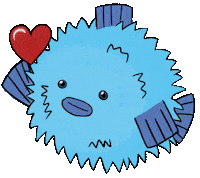DioChama love heart kawaii animal Sticker
