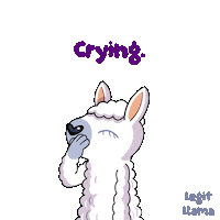 Sheep Crying Lol Sticker by VeeFriends