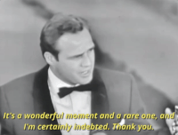 marlon brando acceptance speech GIF by The Academy Awards
