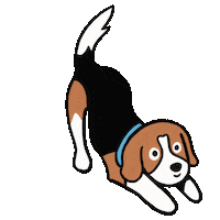 Happy Dog Sticker