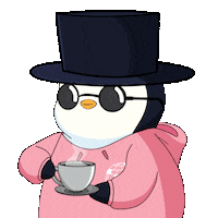 Good Morning Coffee Sticker by Pudgy Penguins