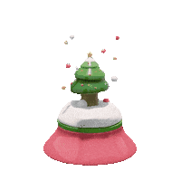 fof__ christmas 3d star xmas Sticker